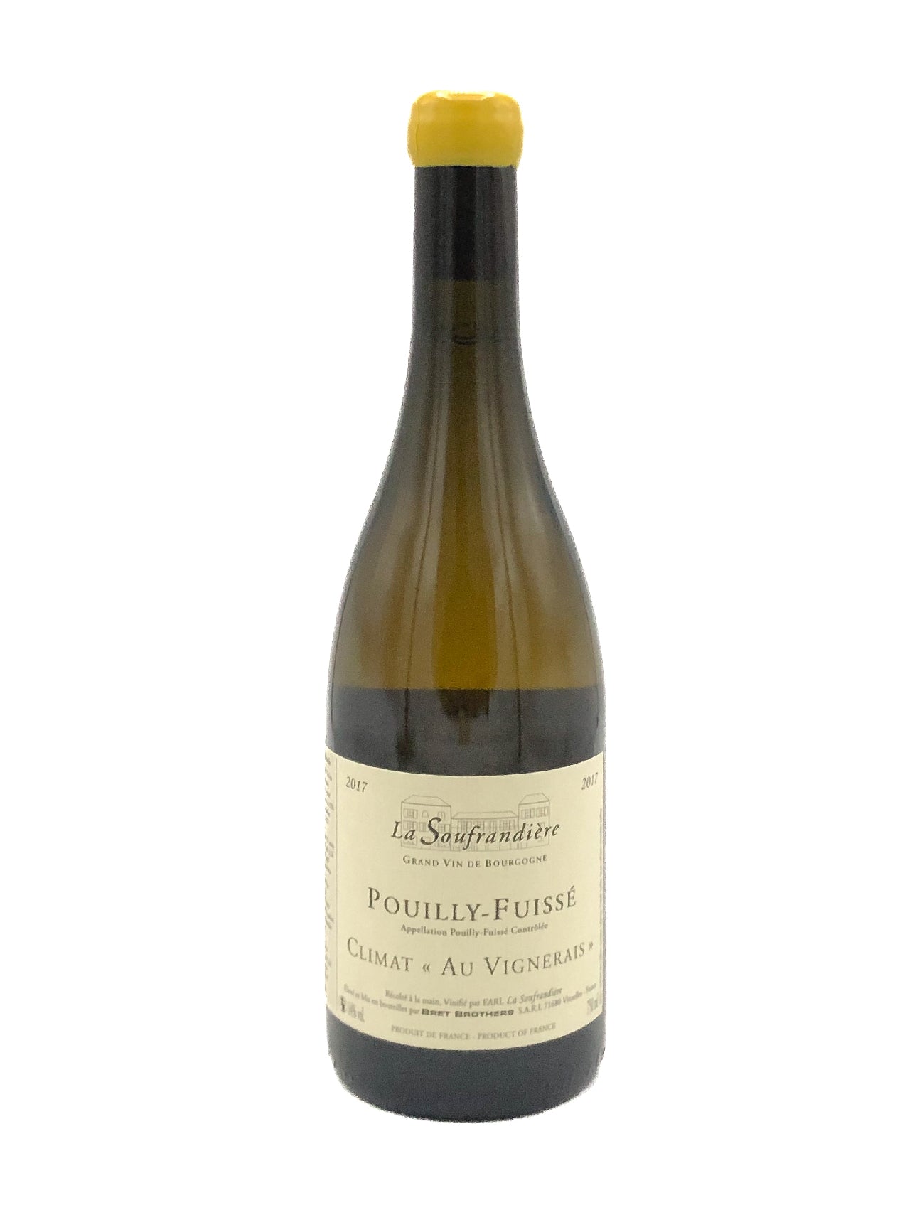 Domaine de la Souffandiere, Aux Vignerais 2018, Chardonnay, Blanc, Bourgogne, France