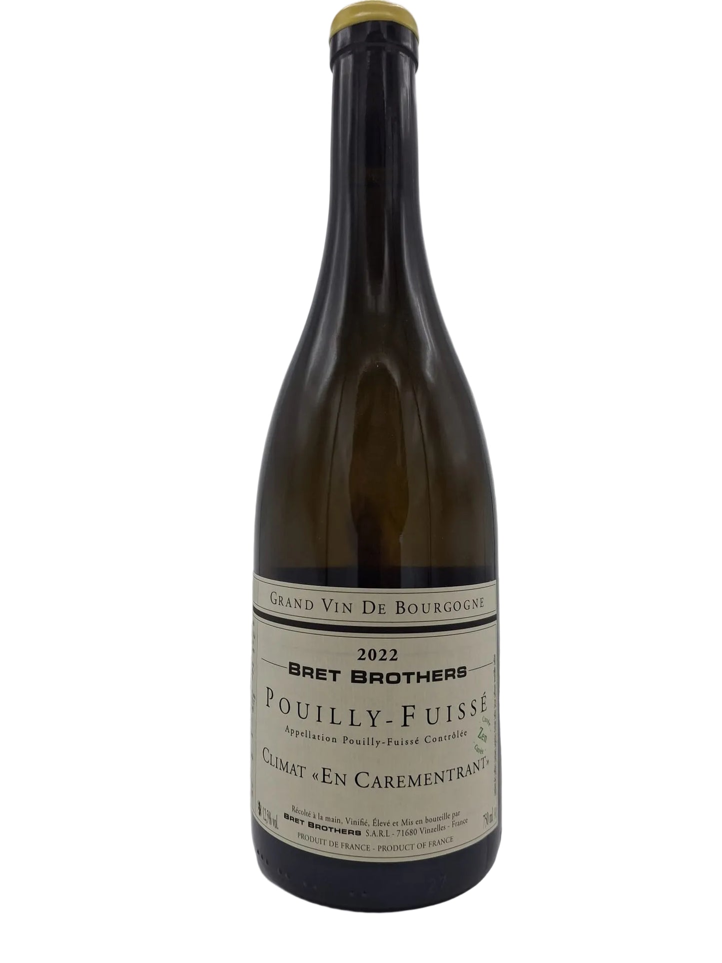 Domaine des Bret Brothers, Pouilly Fuissé en Carementrant 2023, Chardonnay, Blanc, Bourgogne, France