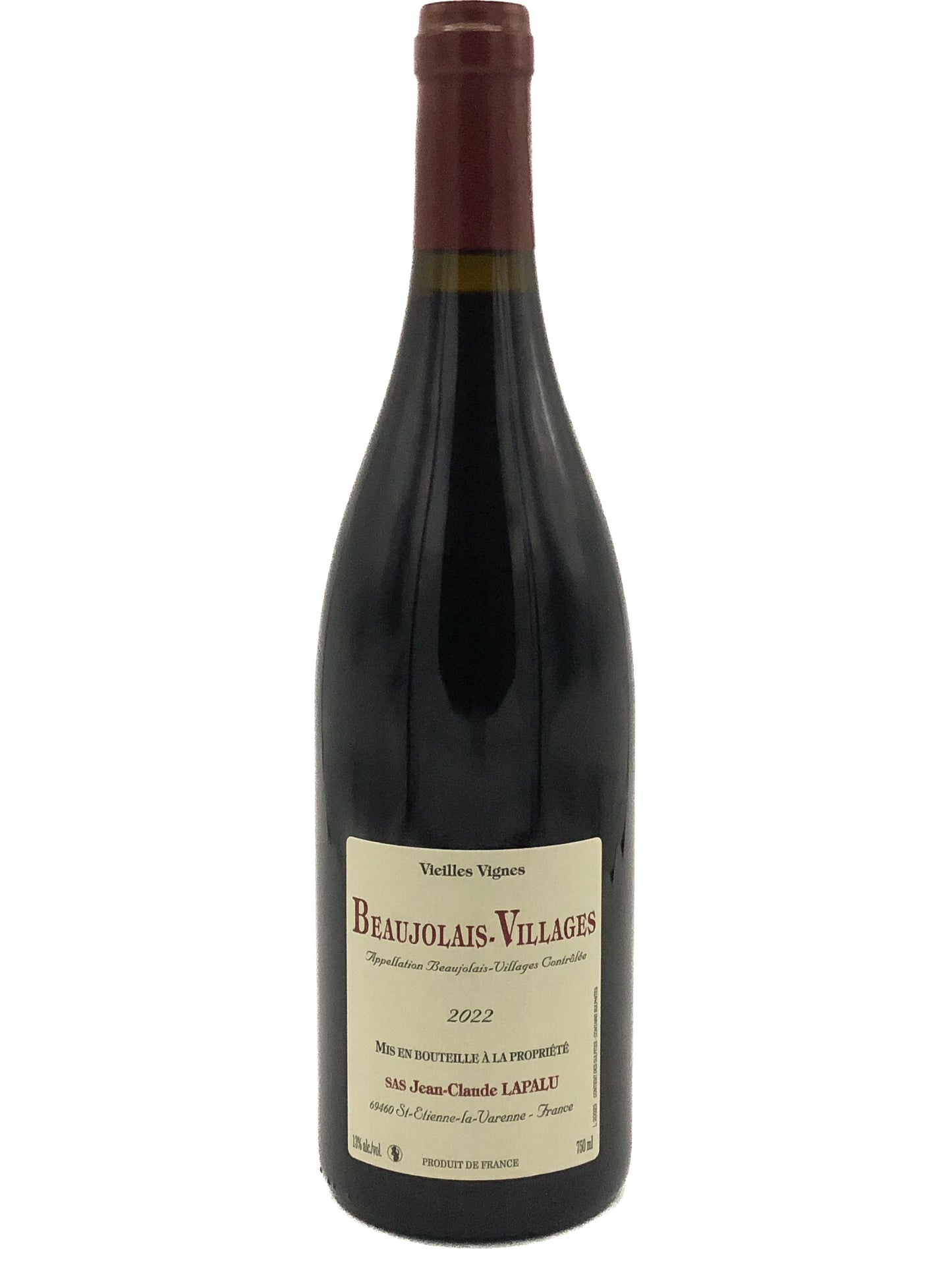 Domaine Jean-Claude Lapalu, Beaujolais Village Vieilles vignes 2022, Gamay, Rouge, Beaujolais, France