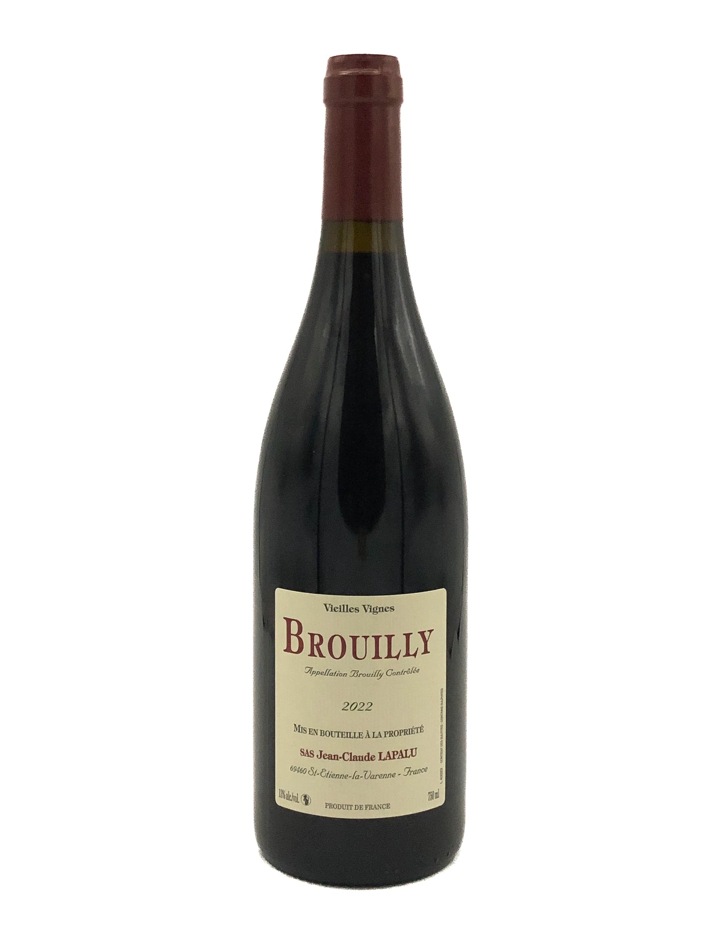Domaine Jean-Claude Lapalu, Brouilly Vieilles Vignes 2022, Gamay, Rouge, Beaujolais, France