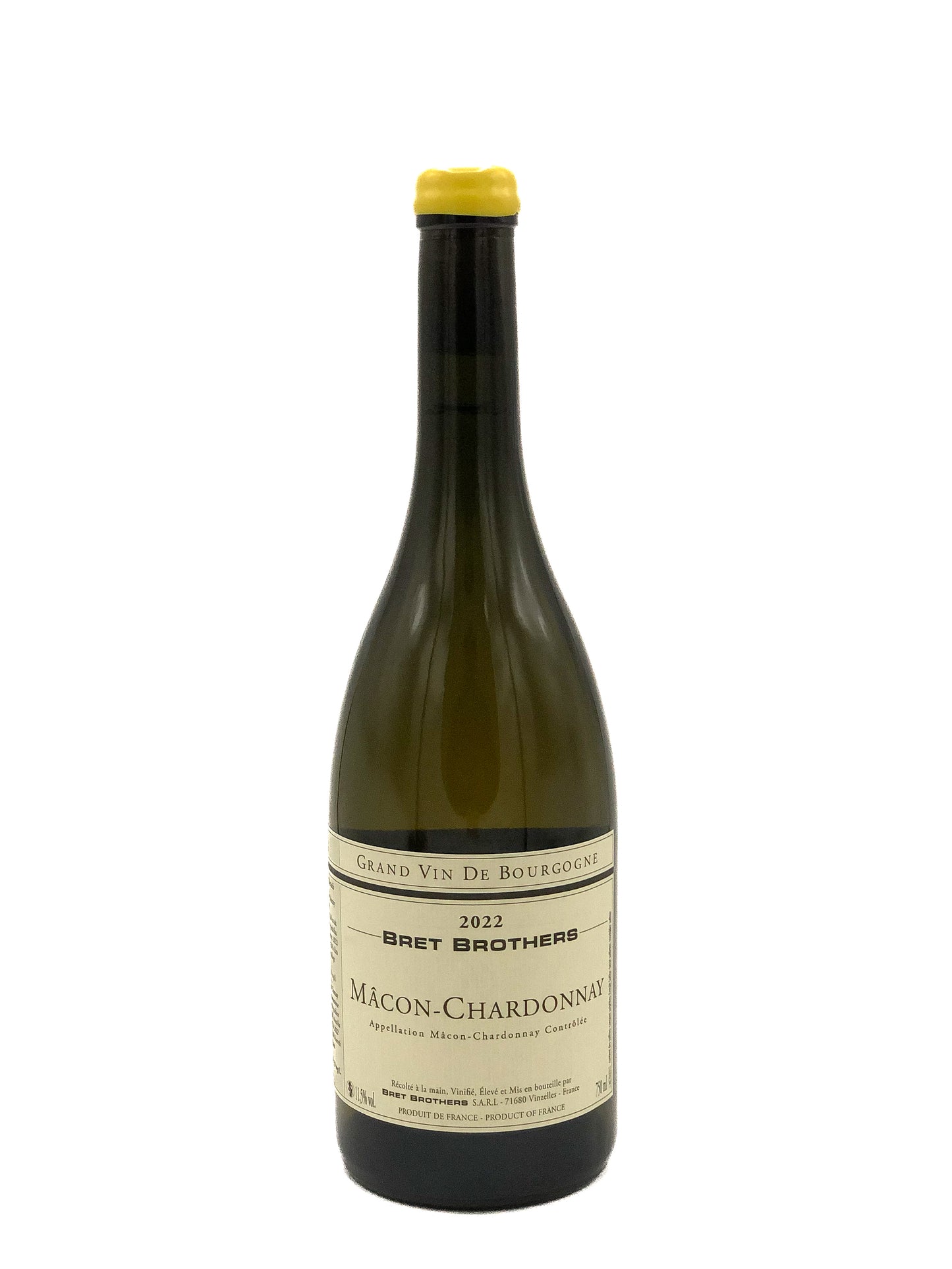 Domaine des Bret Brothers, Macon-Chardonnay 2022, Chardonnay, Blanc, Bourgogne, France