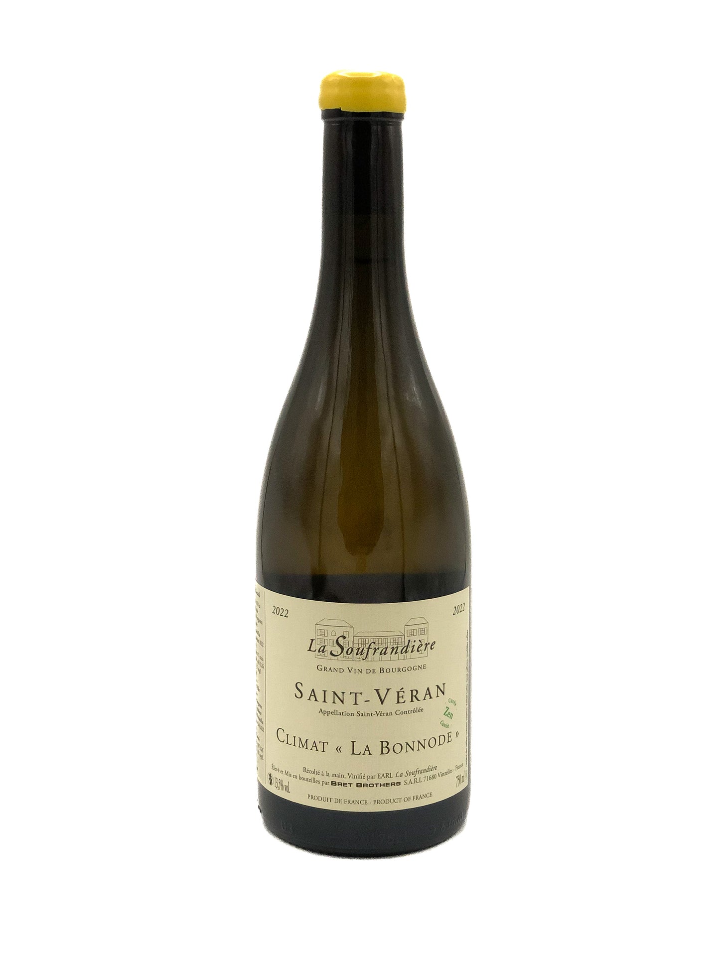 Domaine de la Souffrandiere, Saint-Veran la Bonnode Zen 2022, Chardonnay, Blanc, Bourgogne, France