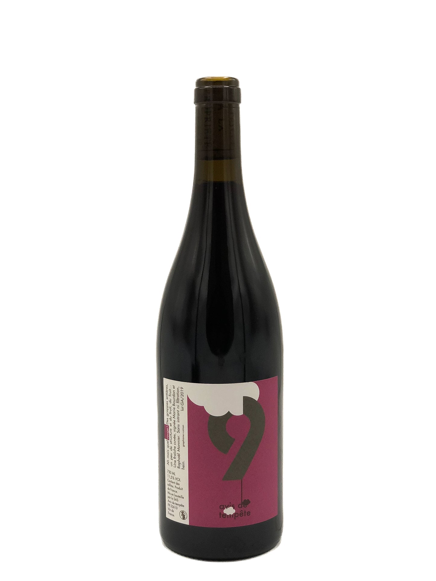 Domaine ratapoil, Avis de Tempete 9, 2019, Gamay,Rouge, Jura, France