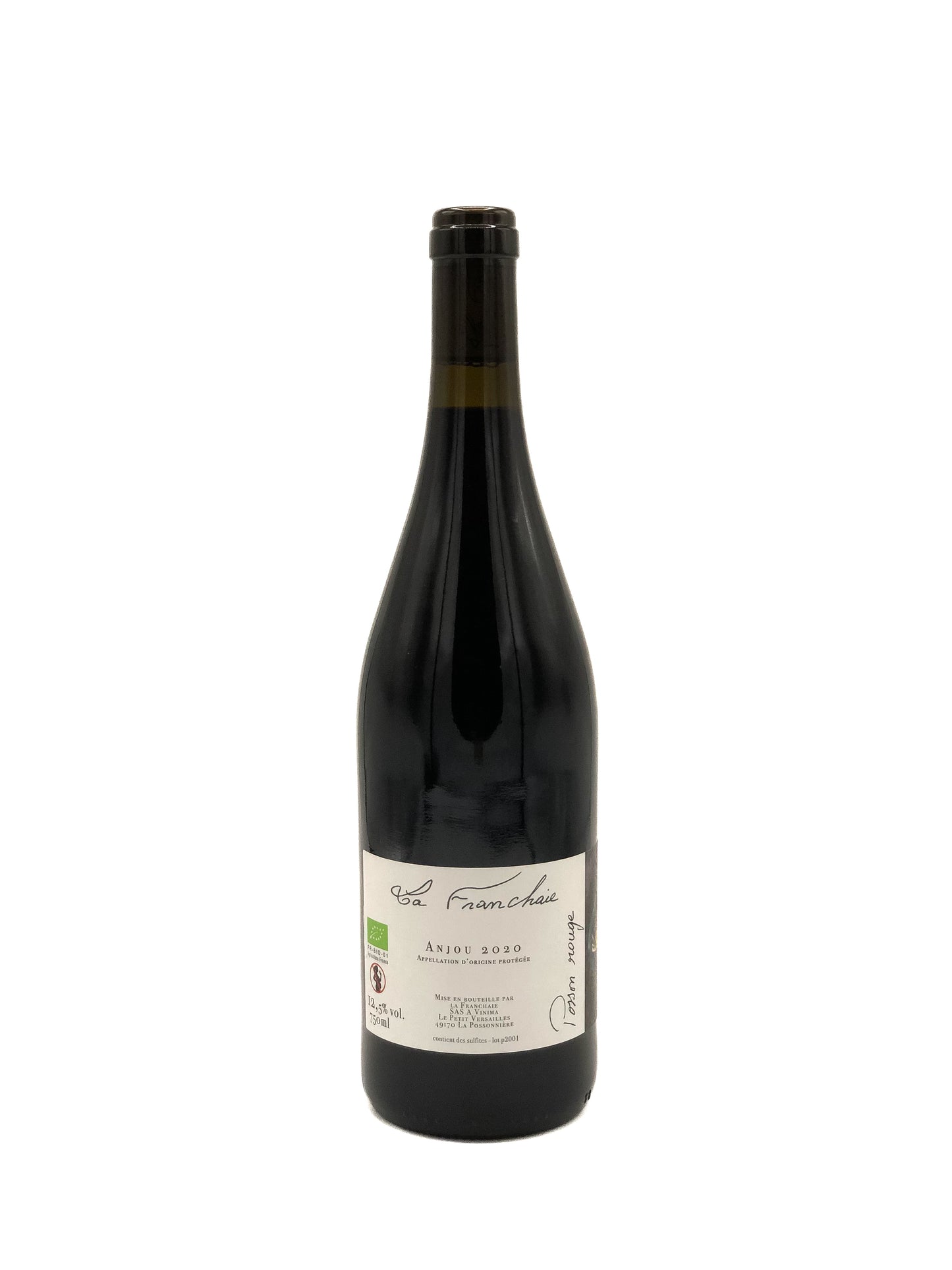 Domaine de la Franchaie, Eric Dubois, Posson Rouge 2020, Cabernet Franc, Rouge, Anjou, Loire, France