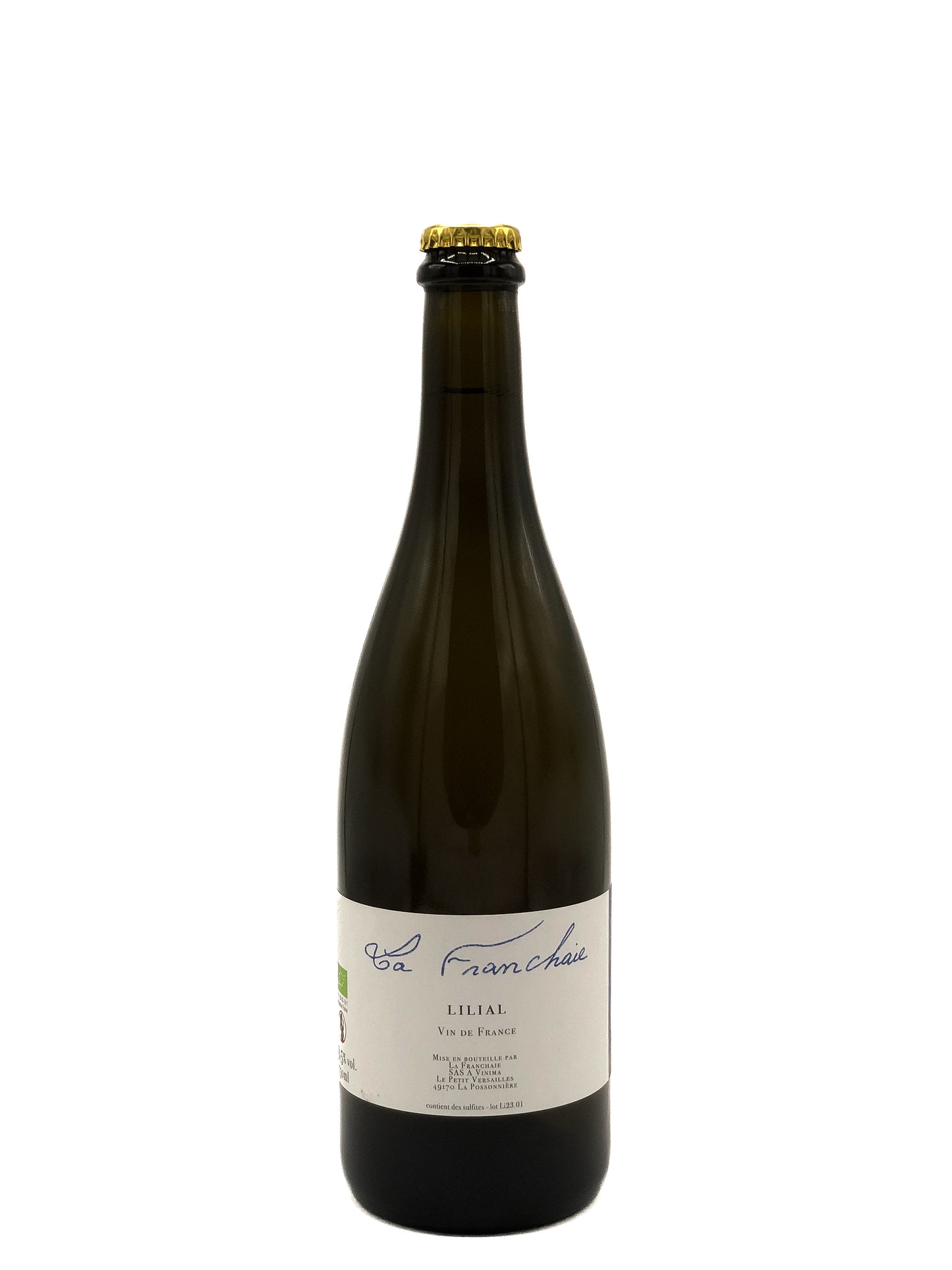 Domaine de la Franchaie, Eric Dubois, Lilial, PetNat Blanc, Chenin, Anjou, Loire,France