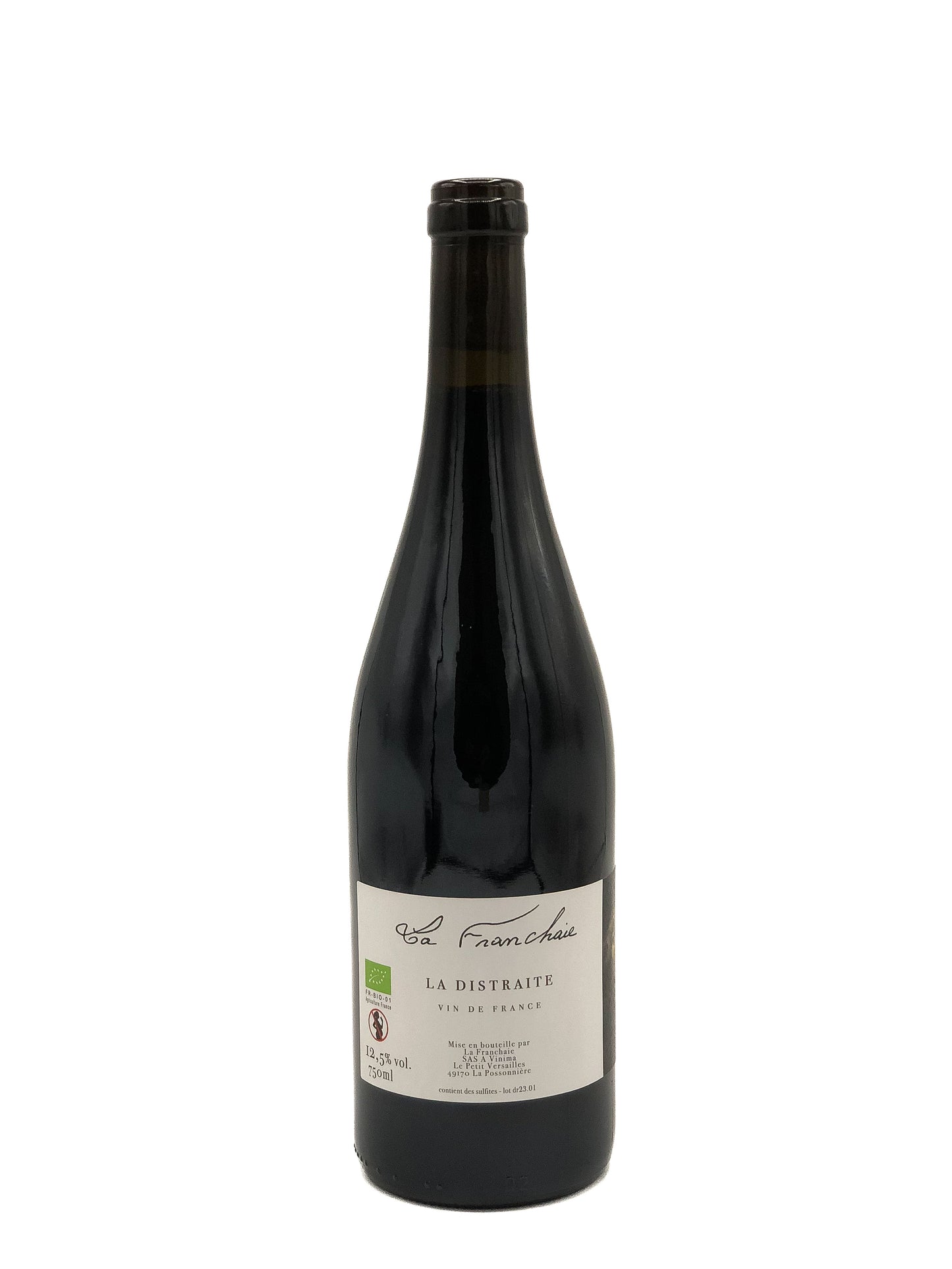 Domaine de la Franchaie, Eric Dubois, la Distraite 2022,Cabernet Franc, sauvignon, Grolleau, Gamay, Anjou, Loire, France