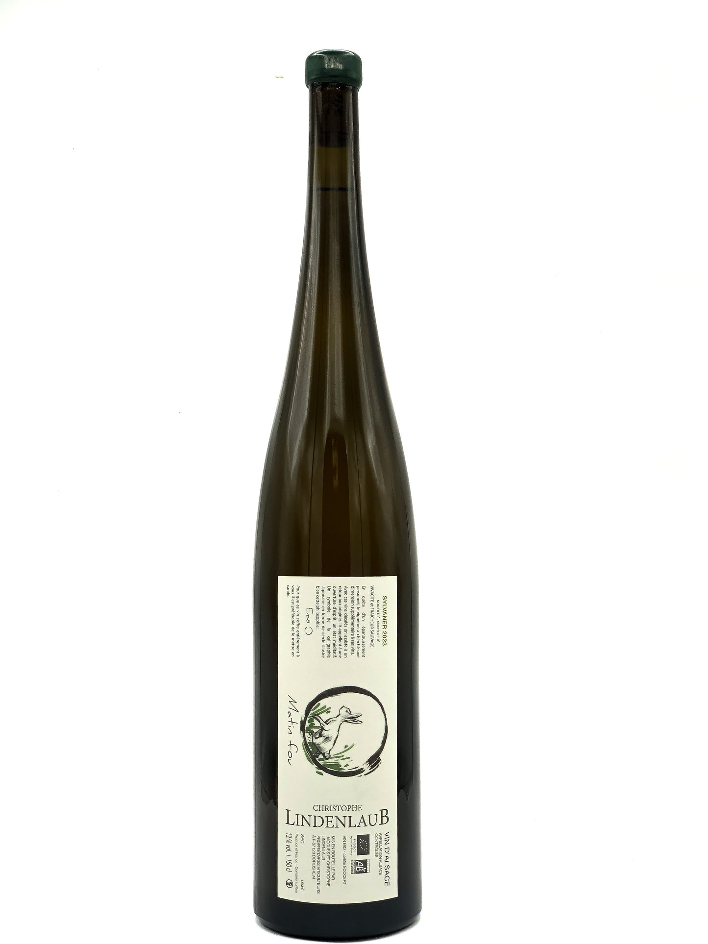 Domaine Lindenlaub, Christophe Lindenlaub, Magnum, Matin Fou 2023, Sylvaner, Alsace, France, Blanc