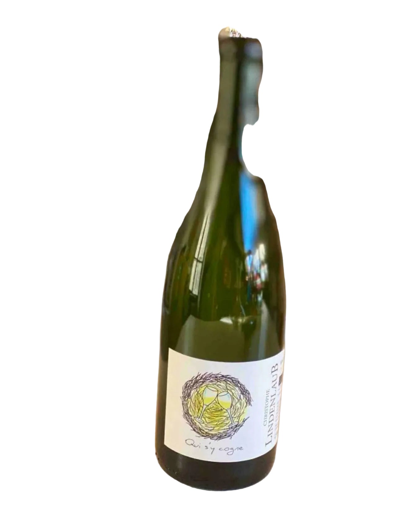 Domaine Christophe Lindenlaub, Qui s’y Cogne 2022, Petnat, Auxerrois, Pinot gris et Riesling, Blanc, Alsace, France