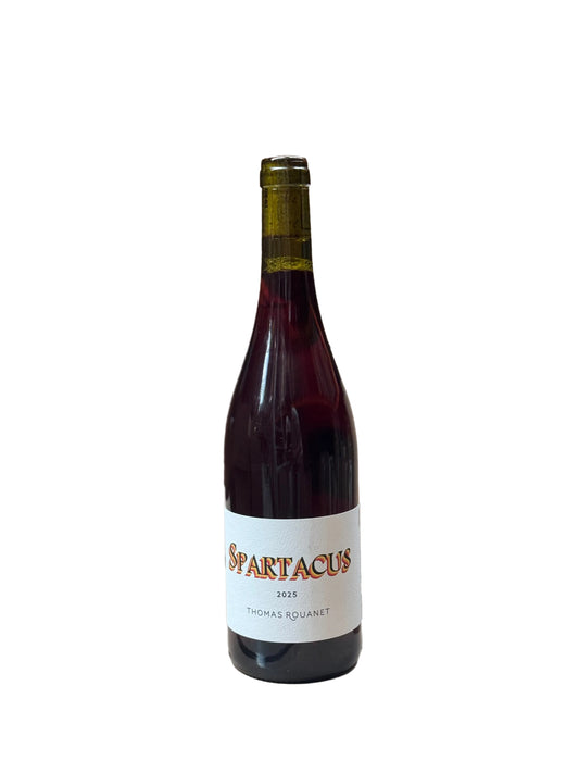 Domaine Thomas Rouanet, Spartacus 2025, Cinsault a 90%, Grenache et un zeste de Carignan, vinification à basse température pendant 6 jours   rouge, Languedoc, France