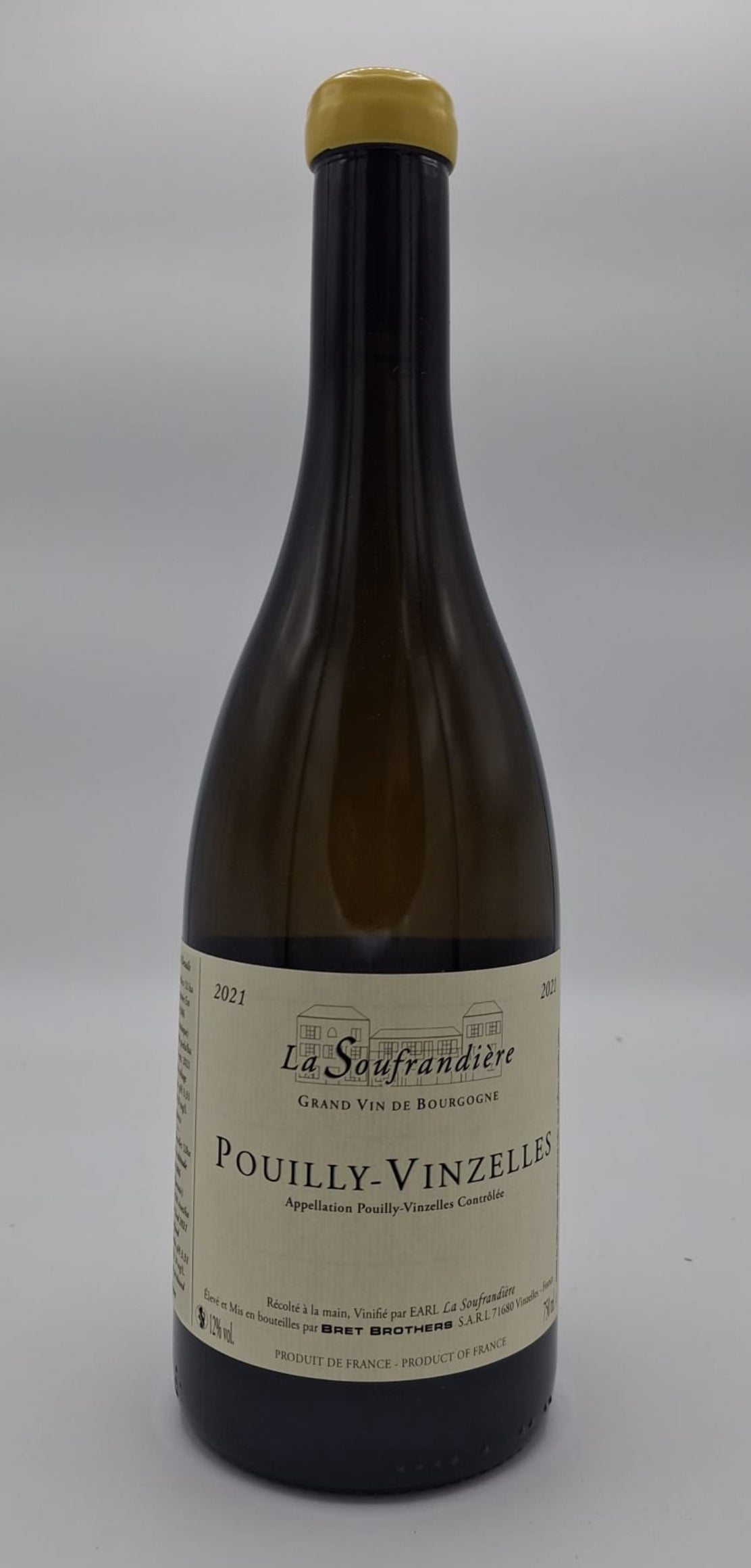Domaine de la Souffrandiere, Pouilly Vinzelles 2021, Chardonnay, Blanc, Bourgogne, France