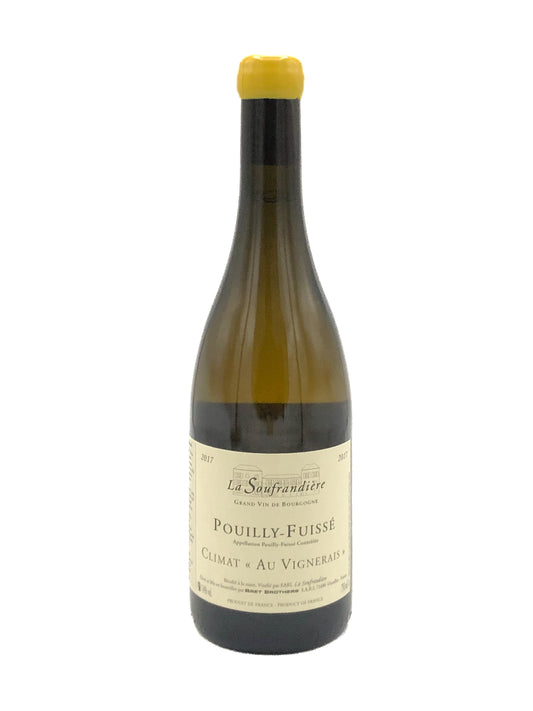 Domaine de la Souffrandiere, aux Vignerais 2017, Chardonnay, Blanc, Bourgogne, France