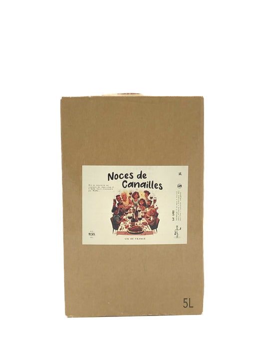 Vignoble Jape-Loup, Noces de Canailles, Rouge, Cubi 5L, Rhones Sud, Syrah, Grenache, Cinsault
