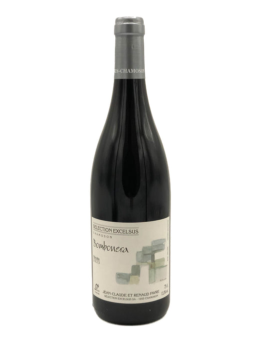 Domaine Excelsus, Famille Favre, Bombonera 2023, Pinot Noir, Syrah, Ancellotta, Rouge, Valais, Suisse